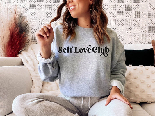 Self Love Club Grey Sweatshirt