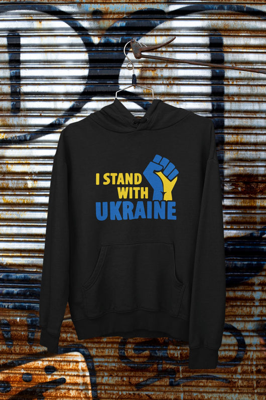 Stand with Ukraine Heartbeat Charity Hoodie
