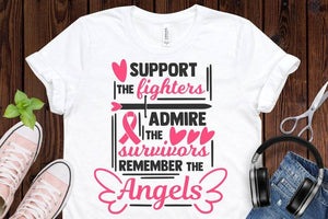Support the fighters Breast Cancer Awareness T-shirt