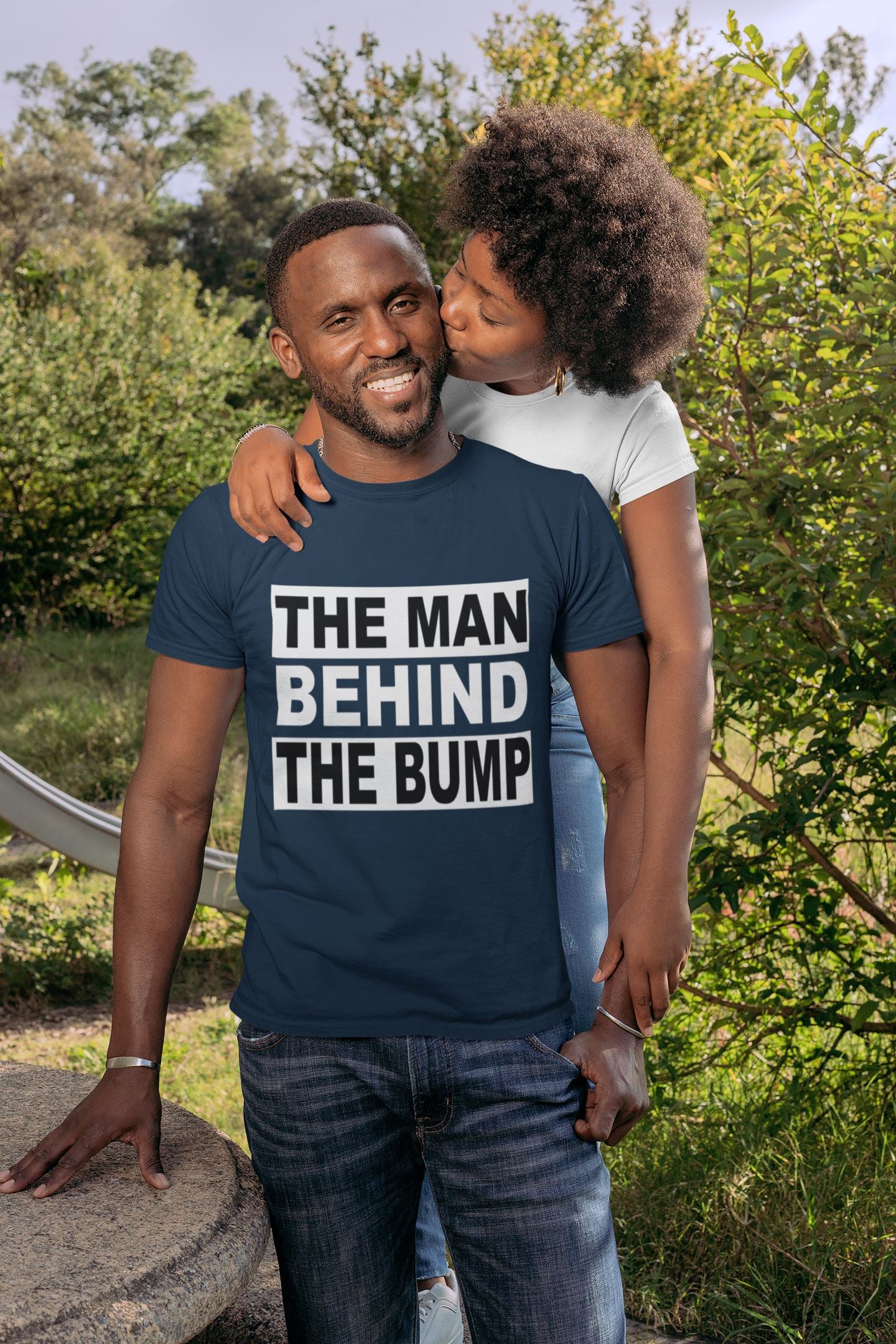 The Man Behind The Bump T-shirt