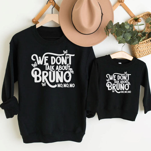 We Dont Talk About Bruno Black Sweatshirt