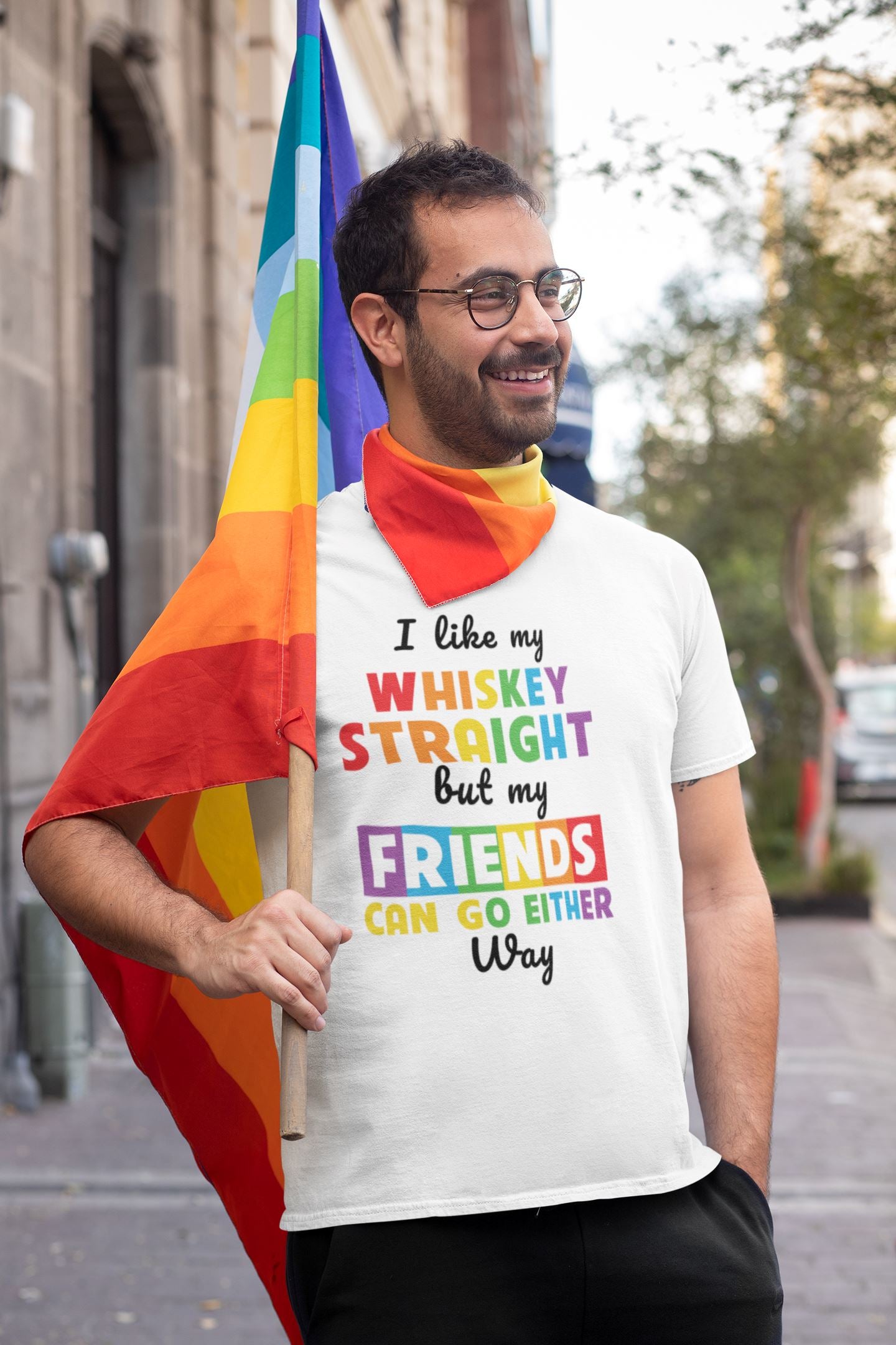 Whiskey Straight Pride T-shirt