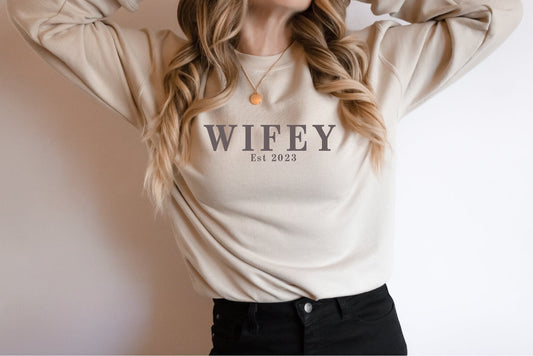 Wifey Personalised Sweatshirt