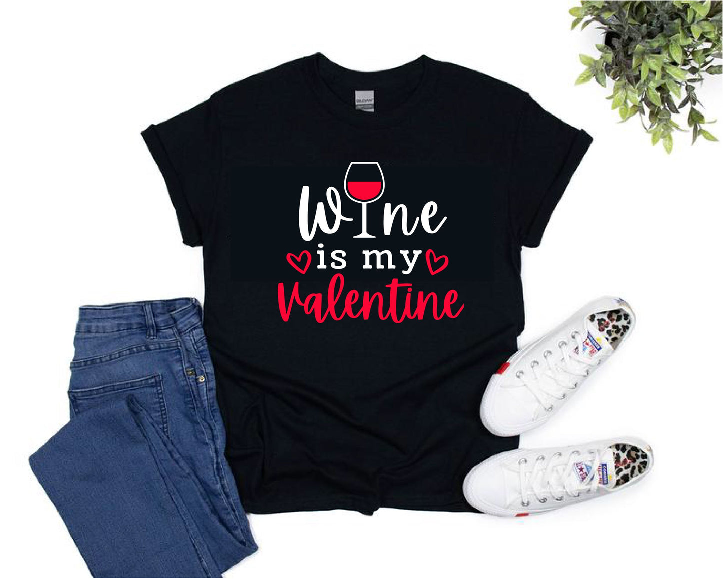 Wine Is My Valentine T-shirt